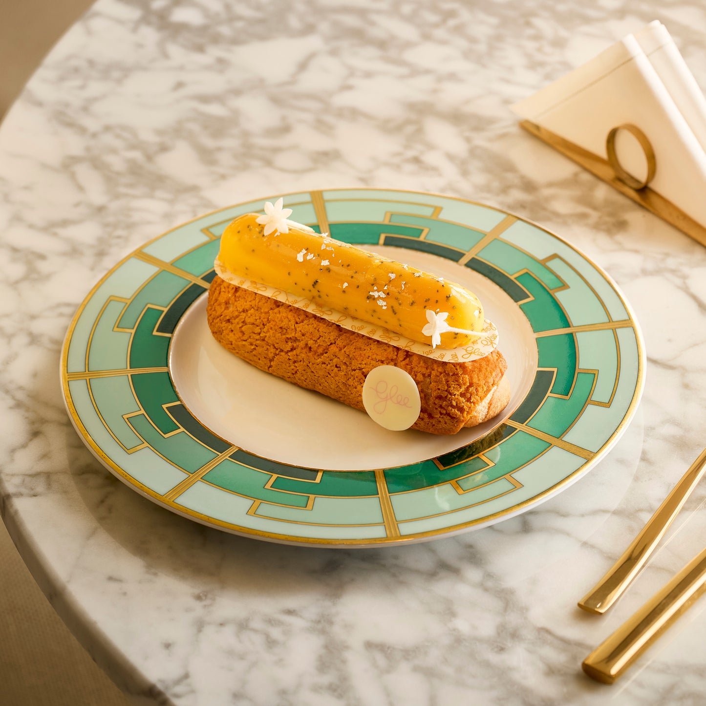 Mango & Passion fruit eclair