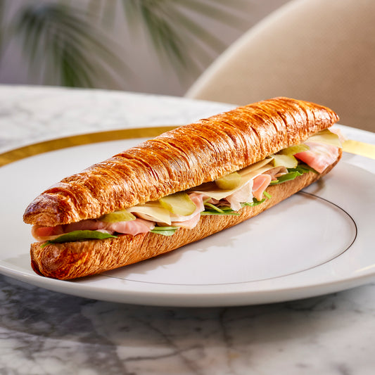 Gruyère and truffle ham
