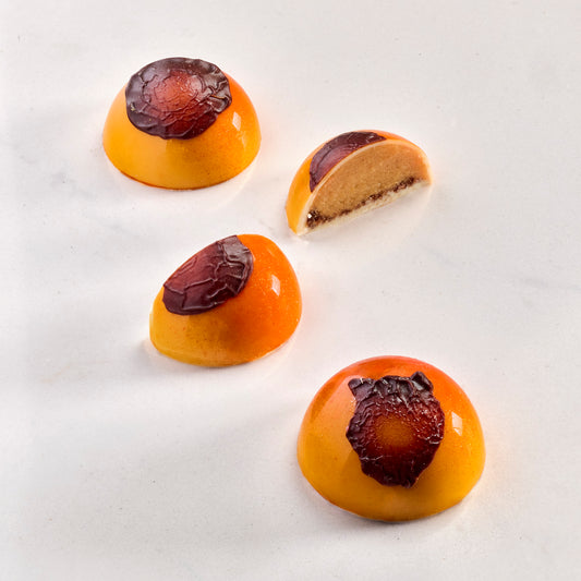 Pumpkin and coffee bonbon